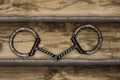 Classic Equine Browned Iron O-Ring Twisted Wire Snaffle