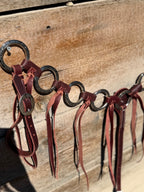 Professionals Choice Ring Breast Collar / Burgundy Tassels