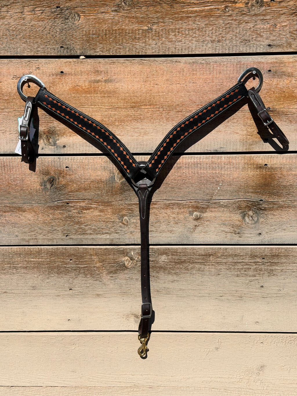 Martin 2" Dark Framed Diamond Stamped Breastcollar