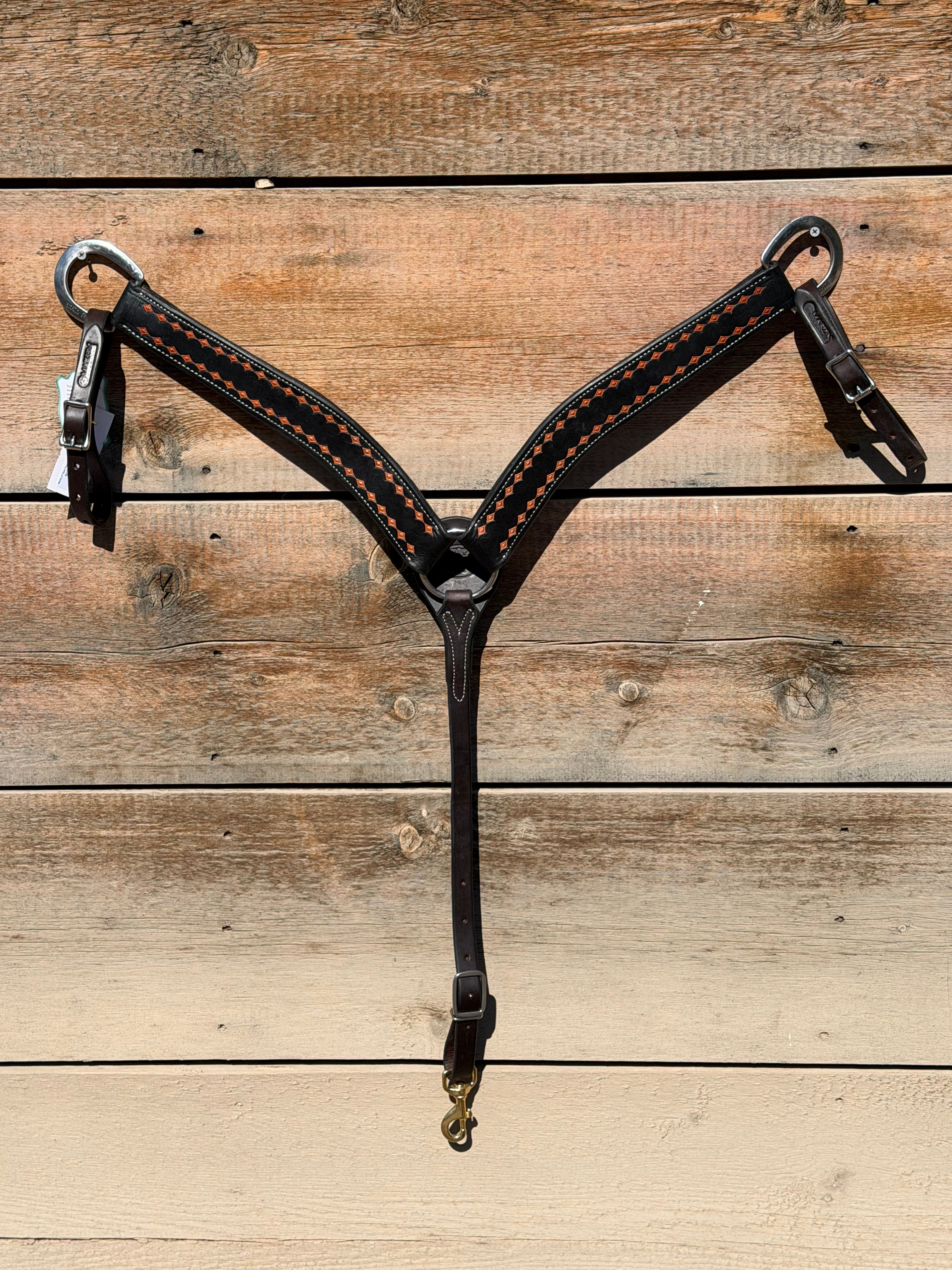 Martin 2" Dark Framed Diamond Stamped Breastcollar