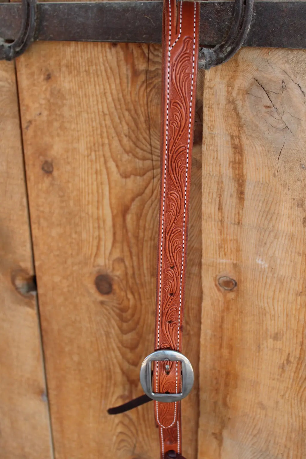 Martin Ranahan Floral Chestnut Split Ear Headstall