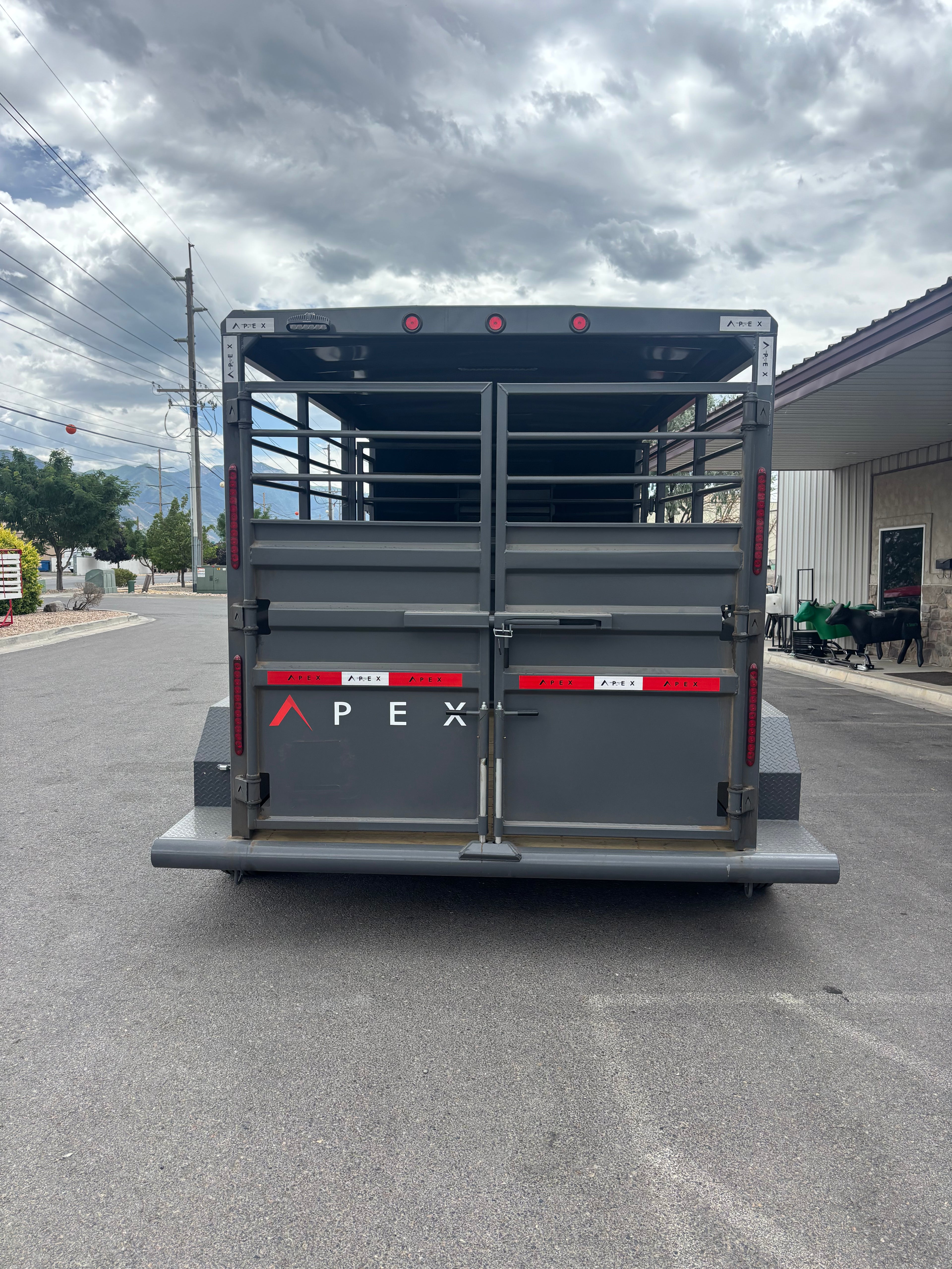 2025 Apex 16' Bumper Pull Stock Trailer #3056