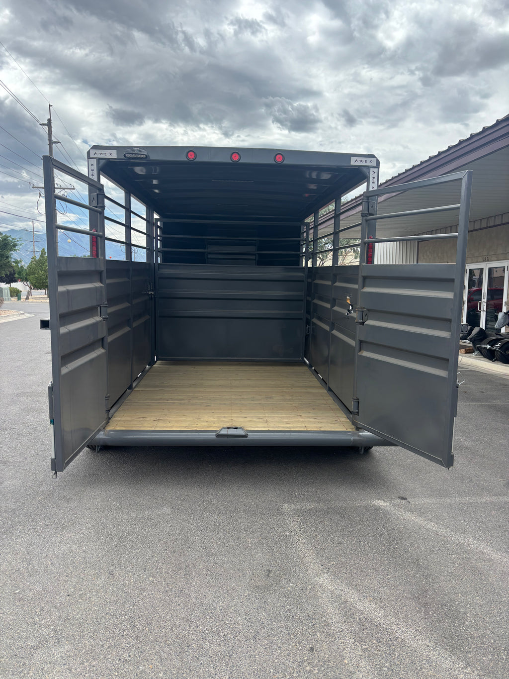 2025 Apex 16' Bumper Pull Stock Trailer #3056