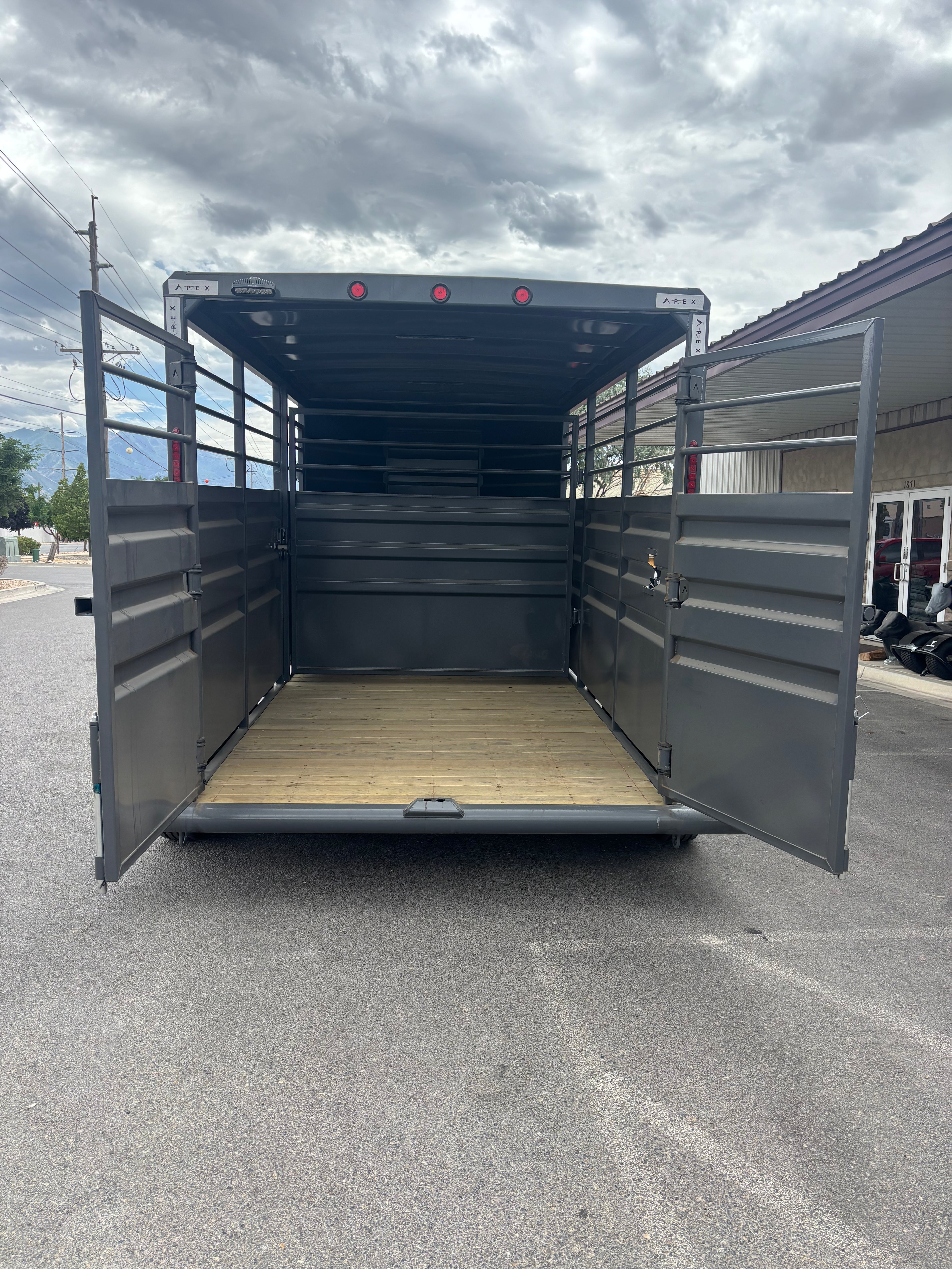 2025 Apex 16' Bumper Pull Stock Trailer #3056