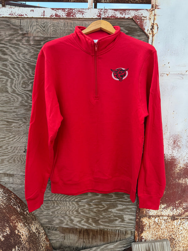 Frontier Red 1/4 zip