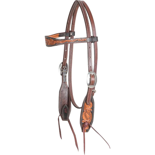 Martin Floral Tooled Browband Headstall
