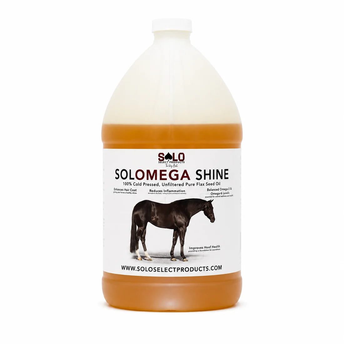 SoLo Select SoLoMega Shine:100% Pure Flax Oil (1 Gallon)