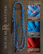 Hay Chix Timeless Halter & Lead Rope Standard (Blue)