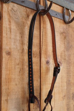 Martin Dark Framed Diamond Stamp Ranahan Headstall