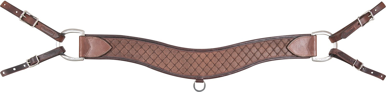 4" Chocolate Quilted Steer Roper Breast Collar