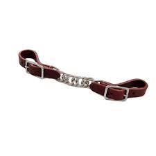 Berlin Latigo Single Chain 5/8 Curb Strap