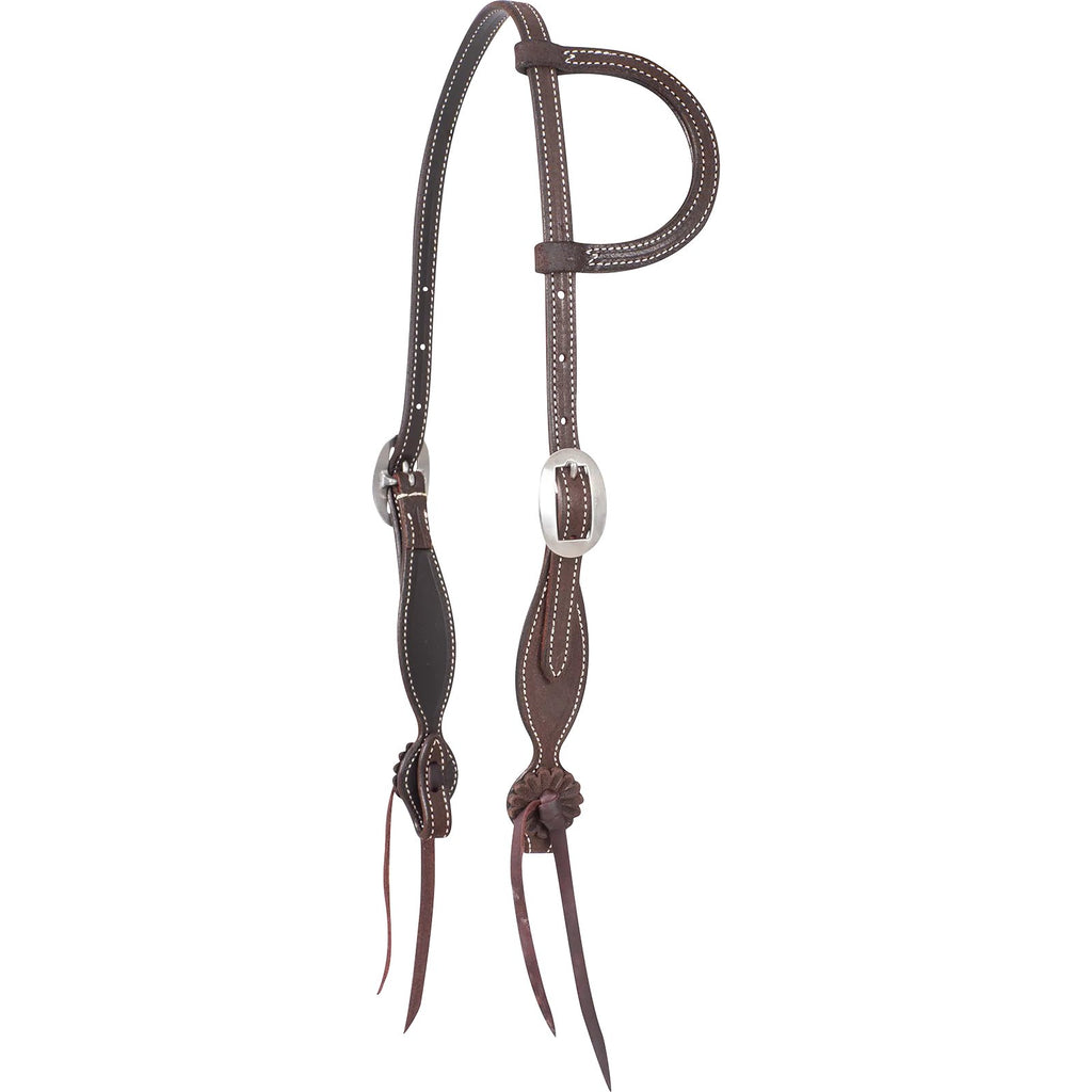 Martin Split Ear Headstall with Rosette Strings