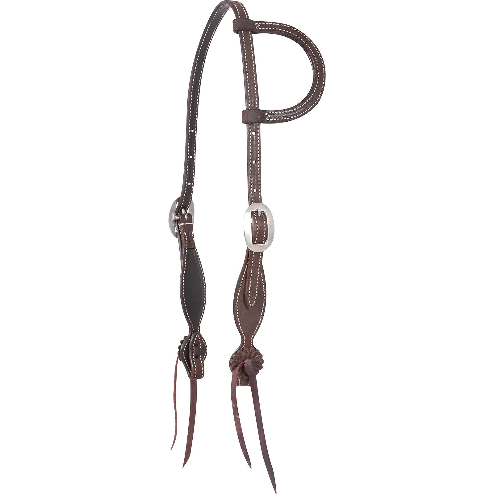 Martin Split Ear Headstall with Rosette Strings