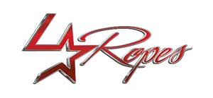 Logo for L Reeps, a brand under Frontier Trailers & Roping Supply, featuring a stylized design related to roping.