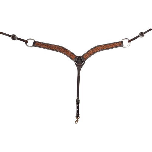 Martin 2" Floral Tooled Breastcollar