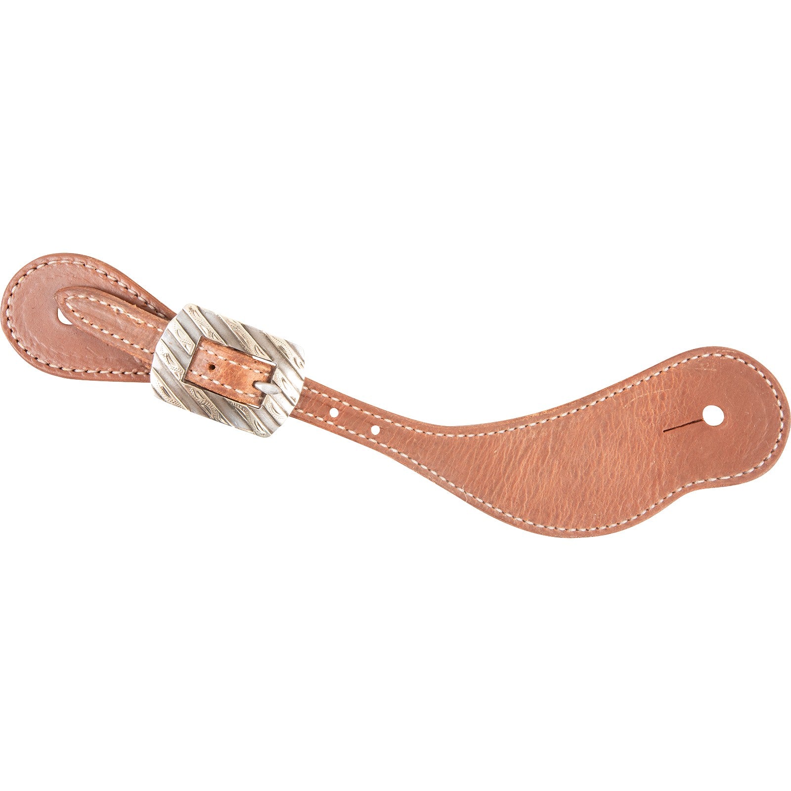 Martin Saddlery Cowboy Natural Leather Spur Strap with Bandera Buckle