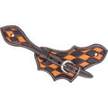 Martin Saddlery Dyed Detailing Oak Leaf Spur Strap