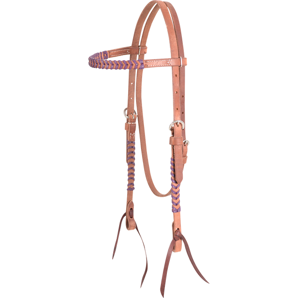 Martin Saddlery 5/8" Laced Harness Leather Browband Headstall
