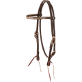 HS BB Rawhide Laced Chocolate and Harness Headstall