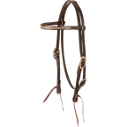 HS BB Rawhide Laced Chocolate and Harness Headstall