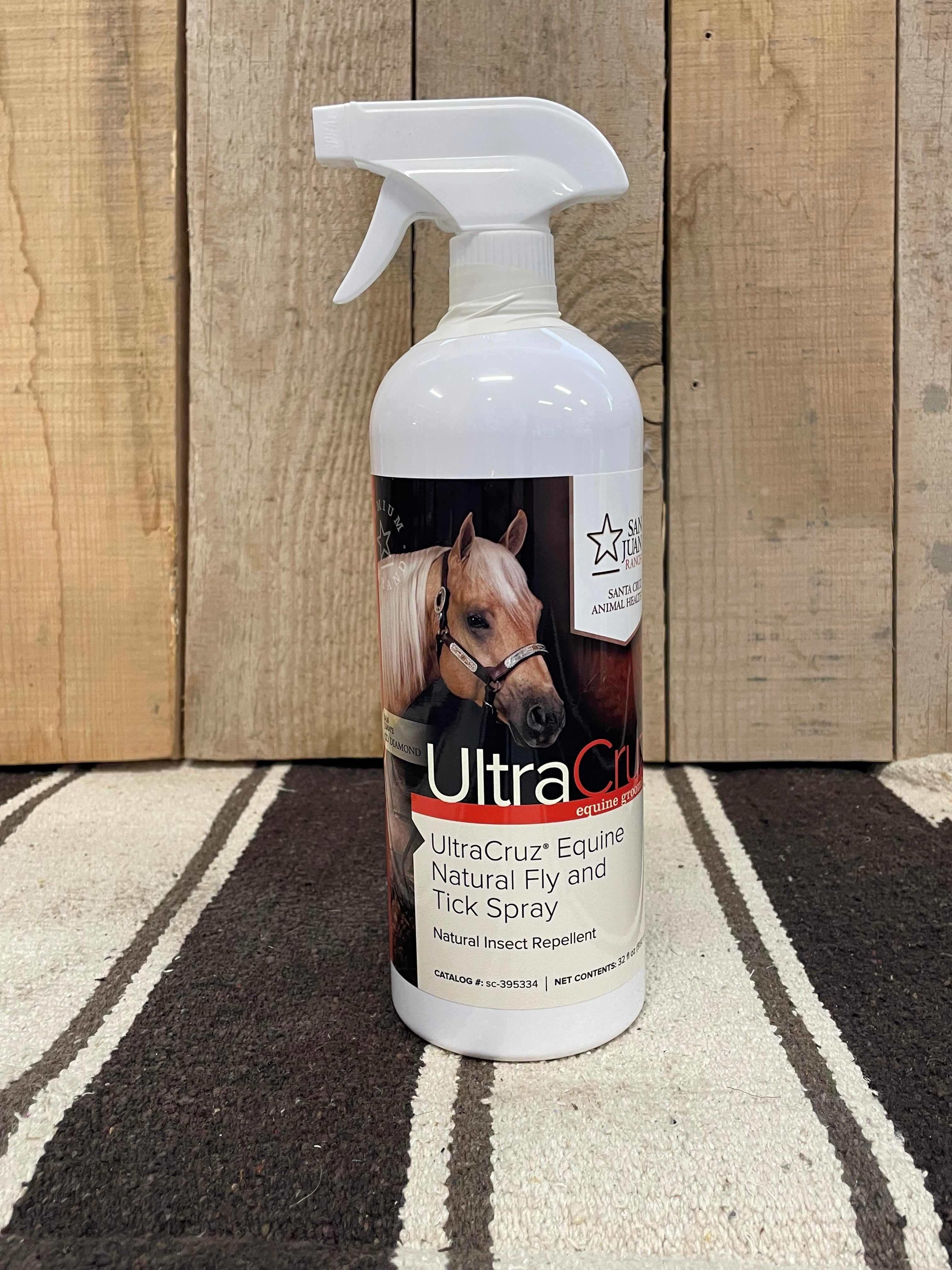 UltraCruz Equine Natural Fly & Tick Spray 8oz