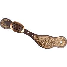 Martin Chocolate Skirting With Gold Wash Spur Strap